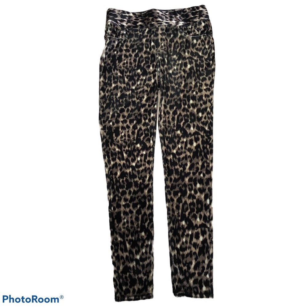 Seven7 Leopard Print Pull On Leggings Size M - image 1